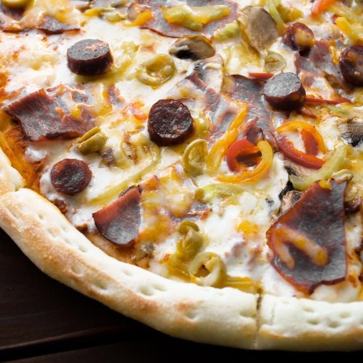 Sunset Feast: Smoked Cheeses and Ham Bliss